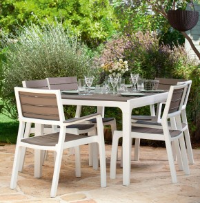 Стул c подлокотниками Гармония (Harmony armchair) белый-капучино в Кунгуре - kungur.mebel24.online | фото 3