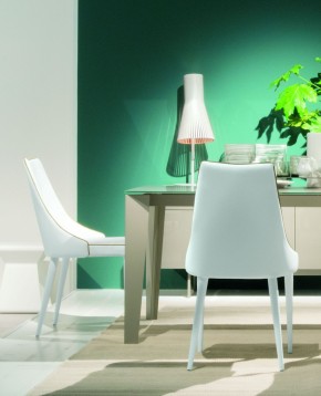 Стул CLARA 40.11 (TR505 white with sand cordonet, экокожа) в Кунгуре - kungur.mebel24.online | фото 2