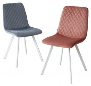 Стул DAIQUIRI BLUVEL-52 PINK / белый каркас, велюр М-City в Кунгуре - kungur.mebel24.online | фото 2