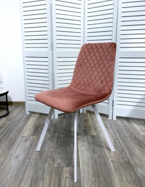 Стул DAIQUIRI BLUVEL-52 PINK / белый каркас, велюр М-City в Кунгуре - kungur.mebel24.online | фото 7