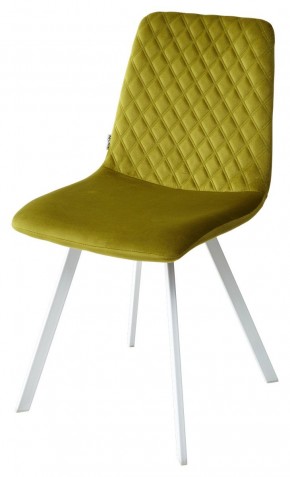 Стул DAIQUIRI BLUVEL-75 OLIVA / белый каркас, велюр М-City в Кунгуре - kungur.mebel24.online | фото 4