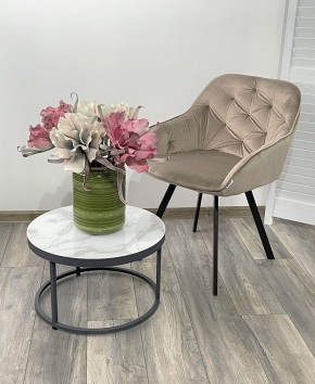 Стул GALE 360 град. поворот. BLUVEL-40 BEIGE, велюр/ черный каркас, М-City в Кунгуре - kungur.mebel24.online | фото 2