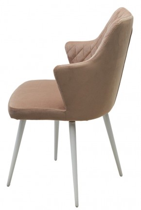Стул HERMAN 360 град. БЕЖЕВЫЙ #5, велюр / белый каркас М-City в Кунгуре - kungur.mebel24.online | фото 8