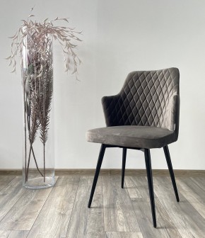 Стул HERMAN 360 град. ГРАФИТ #14, велюр / черный каркас М-City в Кунгуре - kungur.mebel24.online | фото 2