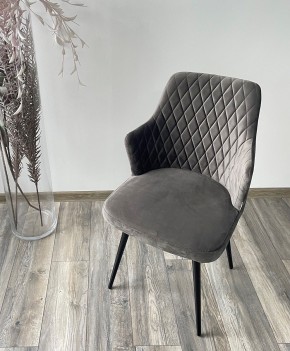 Стул HERMAN 360 град. ГРАФИТ #14, велюр / черный каркас М-City в Кунгуре - kungur.mebel24.online | фото 3