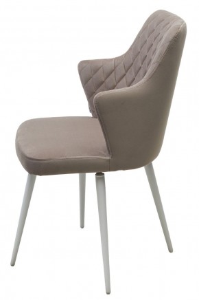 Стул HERMAN 360 град. ЛАТТЕ #25, велюр / белый каркас М-City в Кунгуре - kungur.mebel24.online | фото 6