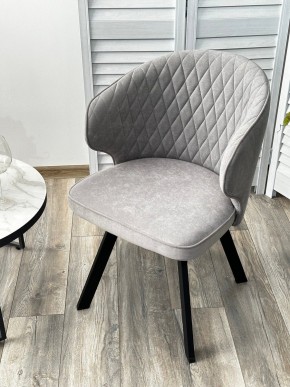 Стул SKAT 360 град. поворот. B22 Серый, велюр / черный каркас, М-City в Кунгуре - kungur.mebel24.online | фото 3