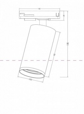 Светильник на штанге Maytoni Focus S TR020-1-GU10-B в Кунгуре - kungur.mebel24.online | фото 3
