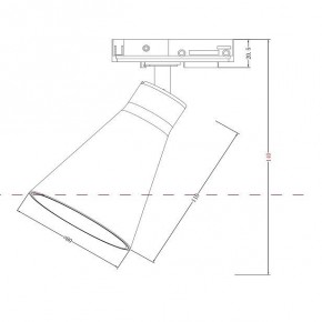 Светильник на штанге Maytoni Virar TR022-1-GU10-B в Кунгуре - kungur.mebel24.online | фото 3