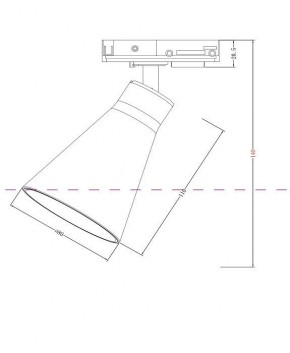 Светильник на штанге Maytoni Virar TR022-1-GU10-W в Кунгуре - kungur.mebel24.online | фото 3