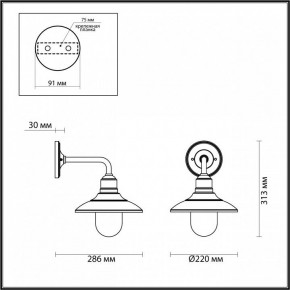 Светильник на штанге Odeon Light Campa 4965/1W в Кунгуре - kungur.mebel24.online | фото 4