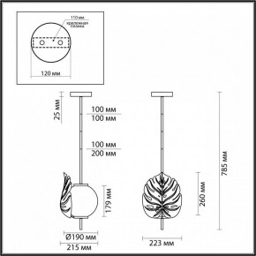 Светильник на штанге Odeon Light Jungle 4865/1 в Кунгуре - kungur.mebel24.online | фото 3