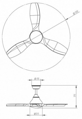 Светильник с вентилятором Sonex VIVA LED 7702/24L в Кунгуре - kungur.mebel24.online | фото 5