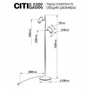 Торшер Citilux Twin CL809010N в Кунгуре - kungur.mebel24.online | фото 5