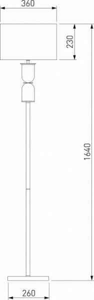 Торшер Eurosvet Caprera 01154/1 никель в Кунгуре - kungur.mebel24.online | фото 2