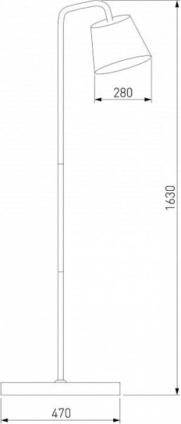 Торшер Eurosvet Montero 01135/1 черный в Кунгуре - kungur.mebel24.online | фото 2