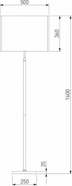 Торшер Eurosvet Notturno 01163/1 черный в Кунгуре - kungur.mebel24.online | фото 2