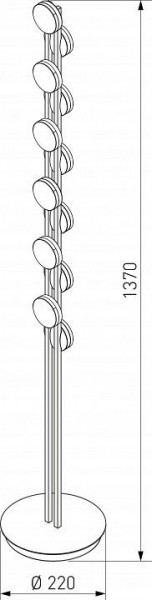 Торшер Eurosvet Tapioca 90332/12 черный в Кунгуре - kungur.mebel24.online | фото 4