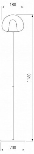 Торшер Eurosvet Twice 90327/1 черный в Кунгуре - kungur.mebel24.online | фото