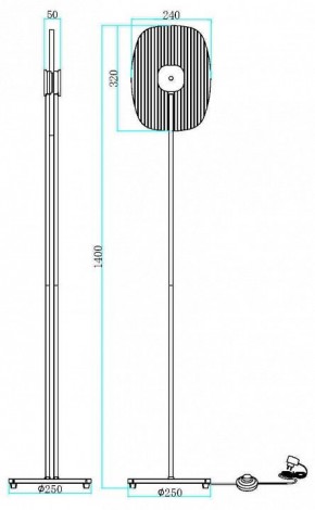 Торшер Maytoni Eclipse MOD152FL-L1BK в Кунгуре - kungur.mebel24.online | фото 2