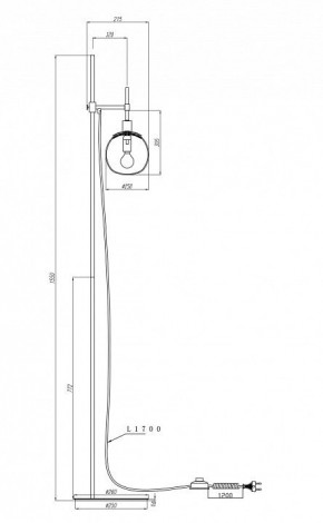 Торшер Maytoni Erich MOD221-FL-01-N в Кунгуре - kungur.mebel24.online | фото 3