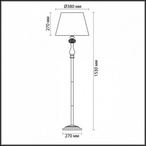 Торшер Odeon Light Gaellori 3393/1F в Кунгуре - kungur.mebel24.online | фото 3