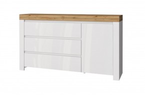 Тумба 1D3S, TAURUS, цвет белыйдуб вотан в Кунгуре - kungur.mebel24.online | фото 1