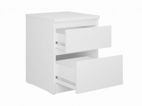 Тумба КАСТОР малая с двумя ящиками, цвет белый в Кунгуре - kungur.mebel24.online | фото 2