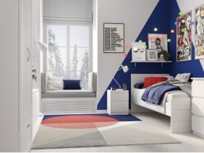 Тумба КАСТОР малая с двумя ящиками, цвет белый в Кунгуре - kungur.mebel24.online | фото 3