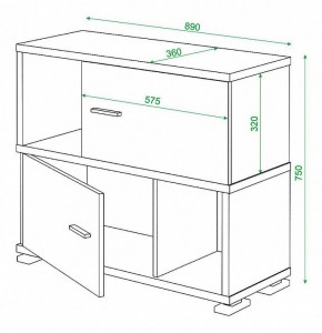 Тумба комбинированная Домино СБ-30/2 в Кунгуре - kungur.mebel24.online | фото 3