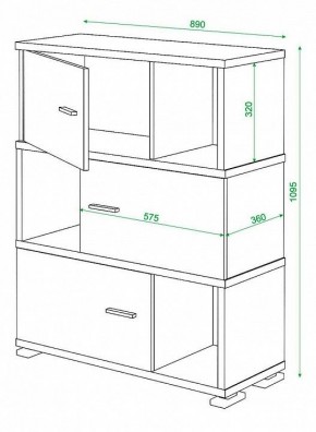 Тумба комбинированная Домино СБ-30/3 в Кунгуре - kungur.mebel24.online | фото 3