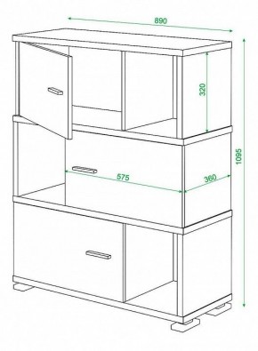 Тумба комбинированная Домино СБ-30/3 в Кунгуре - kungur.mebel24.online | фото 2