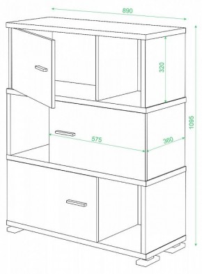 Тумба комбинированная СБ-30/3 в Кунгуре - kungur.mebel24.online | фото 2