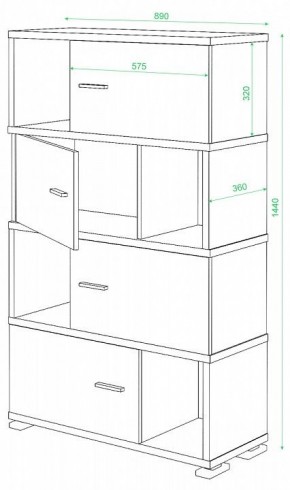 Тумба комбинированная СБ-30/4 в Кунгуре - kungur.mebel24.online | фото 2