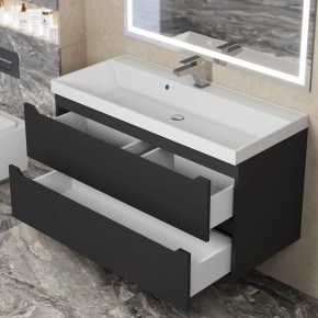 Тумба под раковину Uperwood Tanos 100 см, подвесная, черная матовая в Кунгуре - kungur.mebel24.online | фото 10