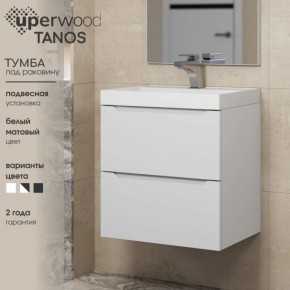 Тумба под раковину Uperwood Tanos 80 см, подвесная, белая матовая в Кунгуре - kungur.mebel24.online | фото 5