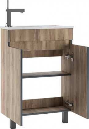 Тумба под умывальник "Modul 60"Dolche Dark без ящика Домино (DD5403T) в Кунгуре - kungur.mebel24.online | фото 3