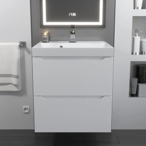Тумба с раковиной Uperwood Tanos 50 см, подвесная, белая матовая в Кунгуре - kungur.mebel24.online | фото 10
