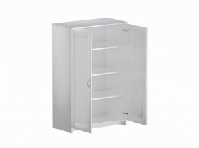 Тумба СИРИУС двухдверная высокая, цвет белый в Кунгуре - kungur.mebel24.online | фото 3