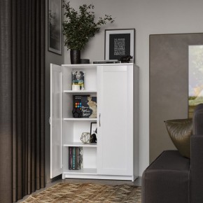 Тумба СИРИУС двухдверная высокая, цвет белый в Кунгуре - kungur.mebel24.online | фото 4
