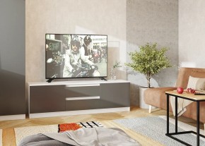 Тумба ТВ большая Парус (Белый/Графит) в Кунгуре - kungur.mebel24.online | фото 2