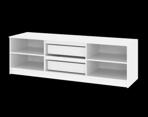 Тумба ТВ большая Парус (Белый/Графит) в Кунгуре - kungur.mebel24.online | фото 5