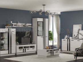 МАГНОЛИЯ Тумба ТВ (Белый глянец/Белый) в Кунгуре - kungur.mebel24.online | фото 3