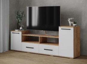 Тумба ТВ Парус-2 дуб крафт золотой/белый в Кунгуре - kungur.mebel24.online | фото