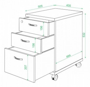 Тумбочка Домино нельсон ТС-2 в Кунгуре - kungur.mebel24.online | фото