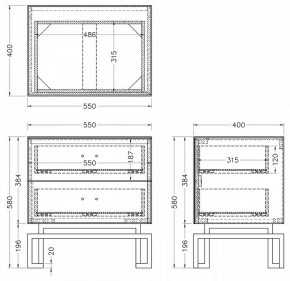 Тумбочка KFG085-NI в Кунгуре - kungur.mebel24.online | фото 5