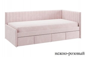 ТВИКС Кровать (тахта) с ящиками 900 (нежно-розовый) в Кунгуре - kungur.mebel24.online | фото