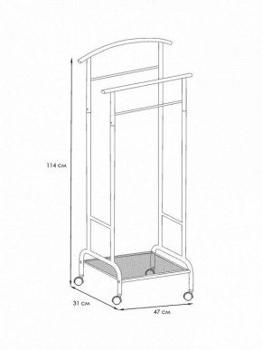 Вешалка для костюма Римини 2М в Кунгуре - kungur.mebel24.online | фото 4