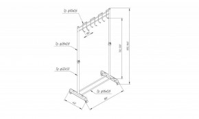 Вешалка гардеробная SHT-WR13 в Кунгуре - kungur.mebel24.online | фото 5