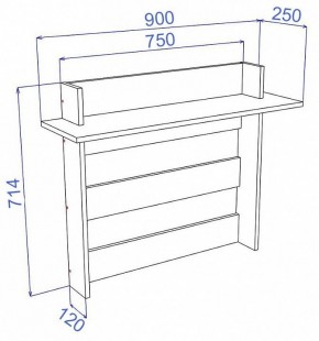 Вешалка-полка Cross ВЕШ2 в Кунгуре - kungur.mebel24.online | фото 2